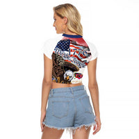 United States of America 250 Raglan Cropped T Shirt We The People 1776
