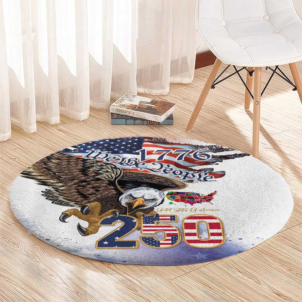 United States of America 250 Round Carpet We The People 1776