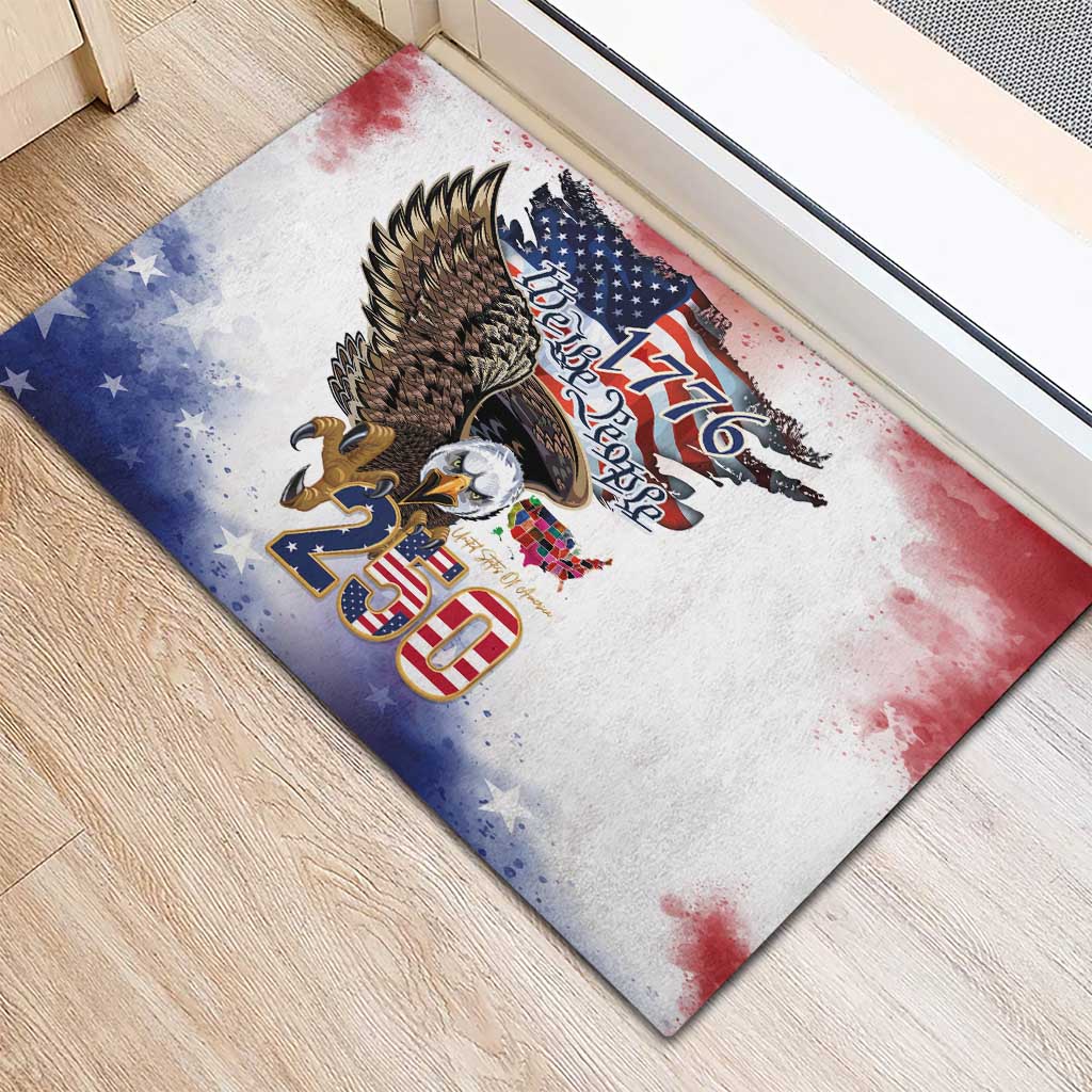 United States of America 250 Rubber Doormat We The People 1776