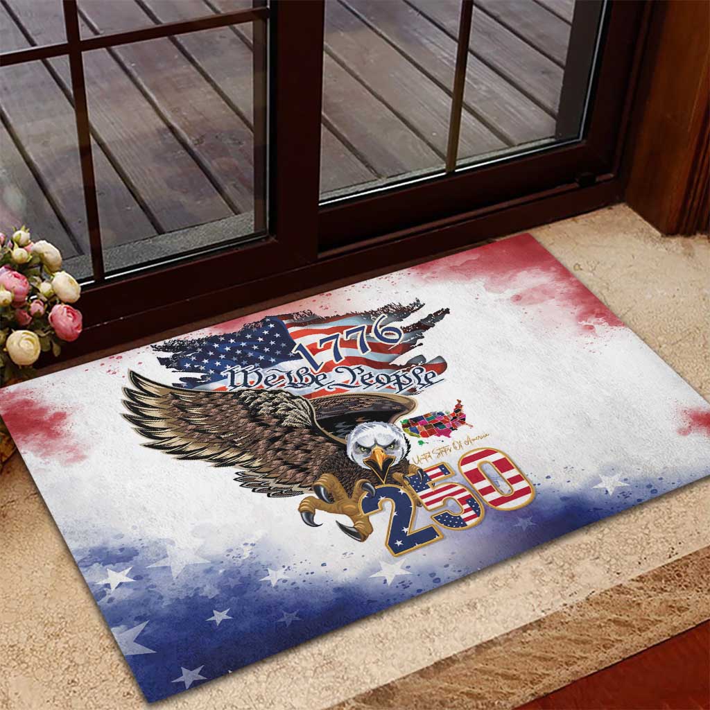 United States of America 250 Rubber Doormat We The People 1776