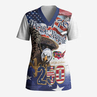 United States of America 250 Scrub Top We The People 1776