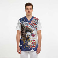 United States of America 250 Scrub Top We The People 1776