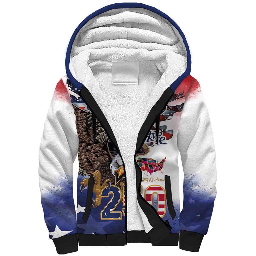United States of America 250 Sherpa Hoodie We The People 1776