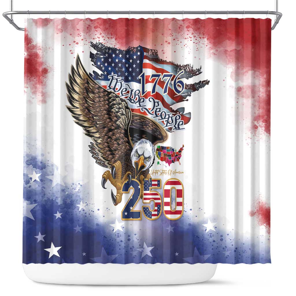 United States of America 250 Shower Curtain We The People 1776