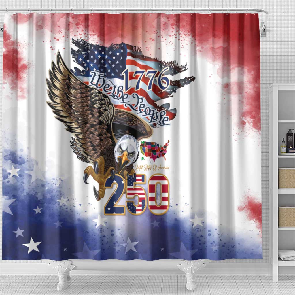 United States of America 250 Shower Curtain We The People 1776