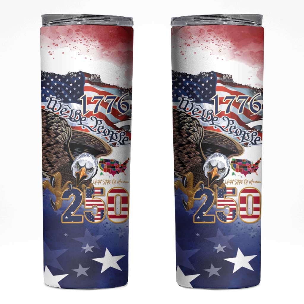 United States of America 250 Skinny Tumbler We The People 1776