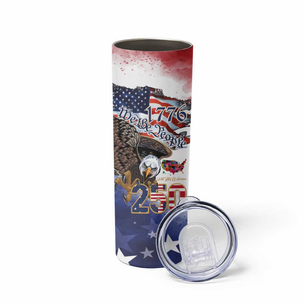 United States of America 250 Skinny Tumbler We The People 1776