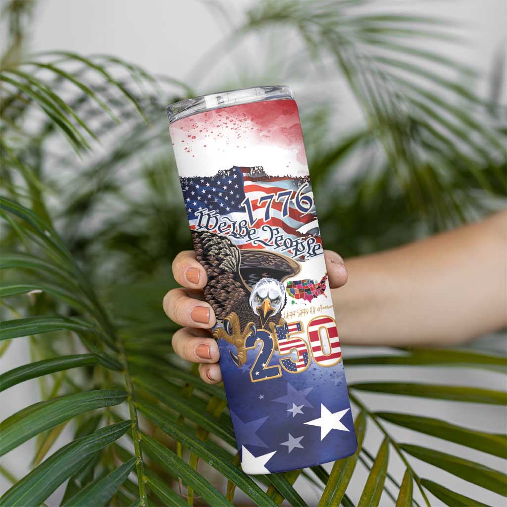 United States of America 250 Skinny Tumbler We The People 1776