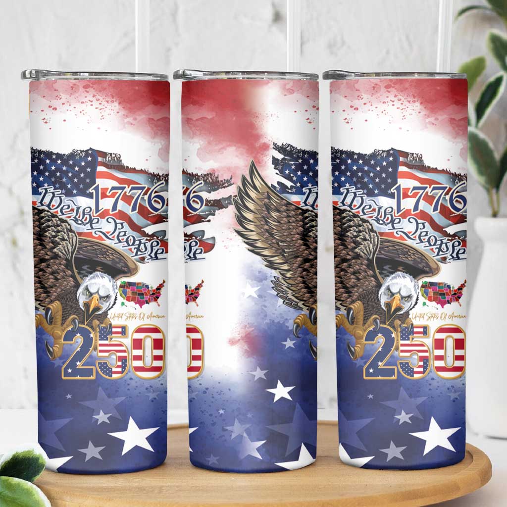 United States of America 250 Skinny Tumbler We The People 1776