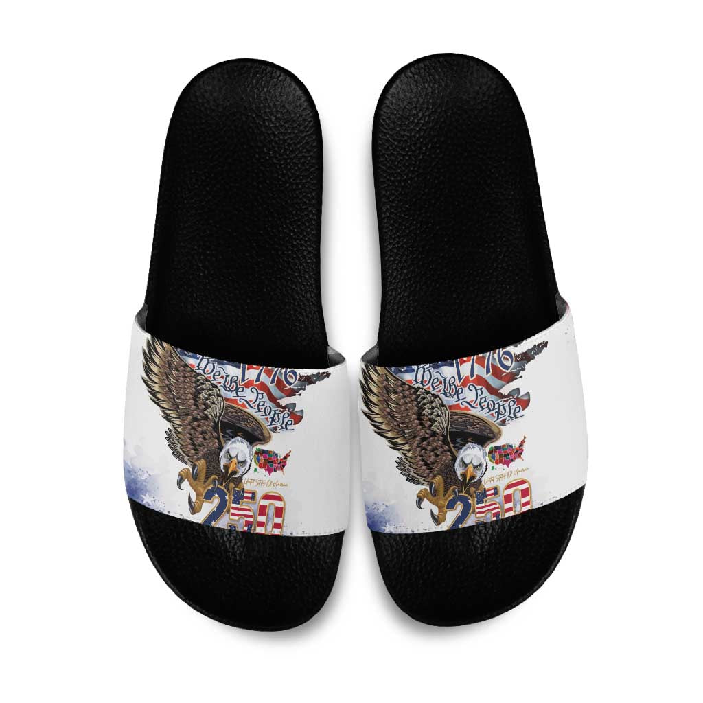 United States of America 250 Slide Sandals We The People 1776