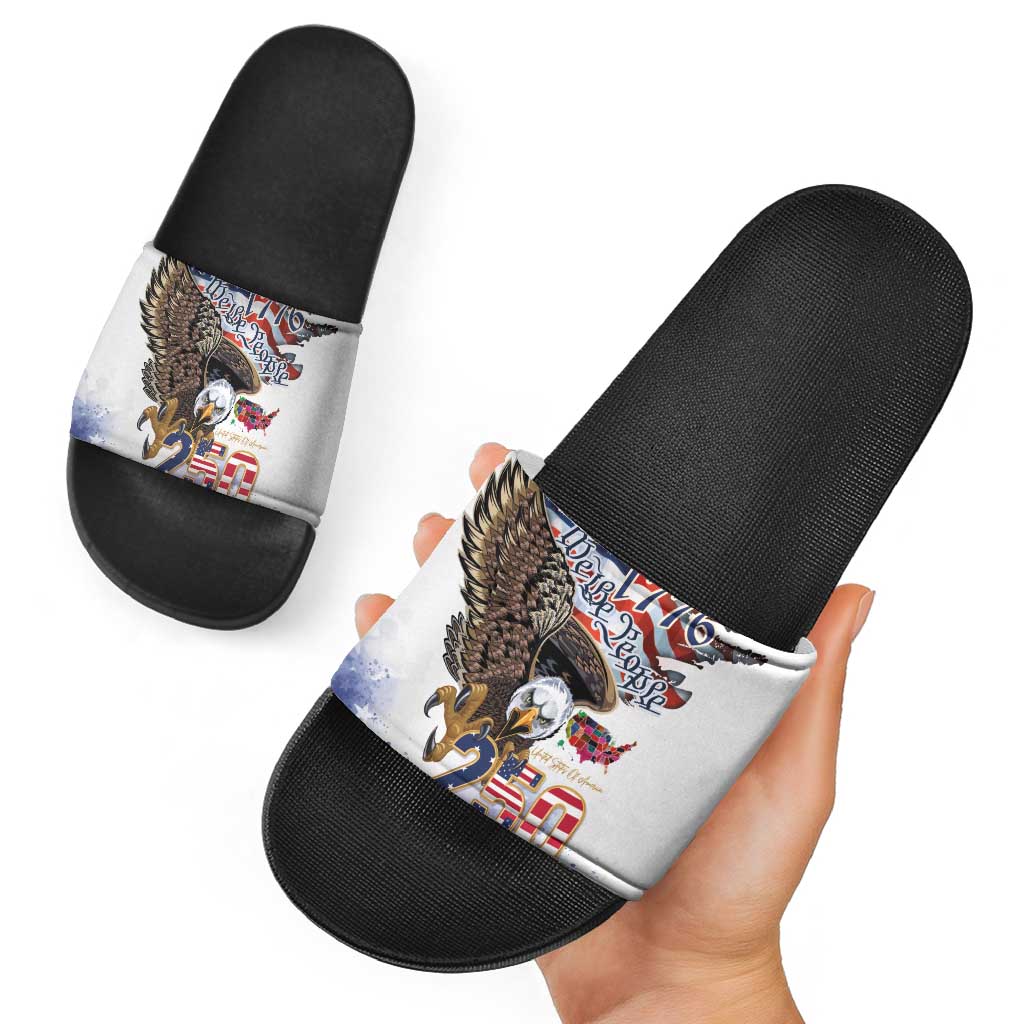 United States of America 250 Slide Sandals We The People 1776