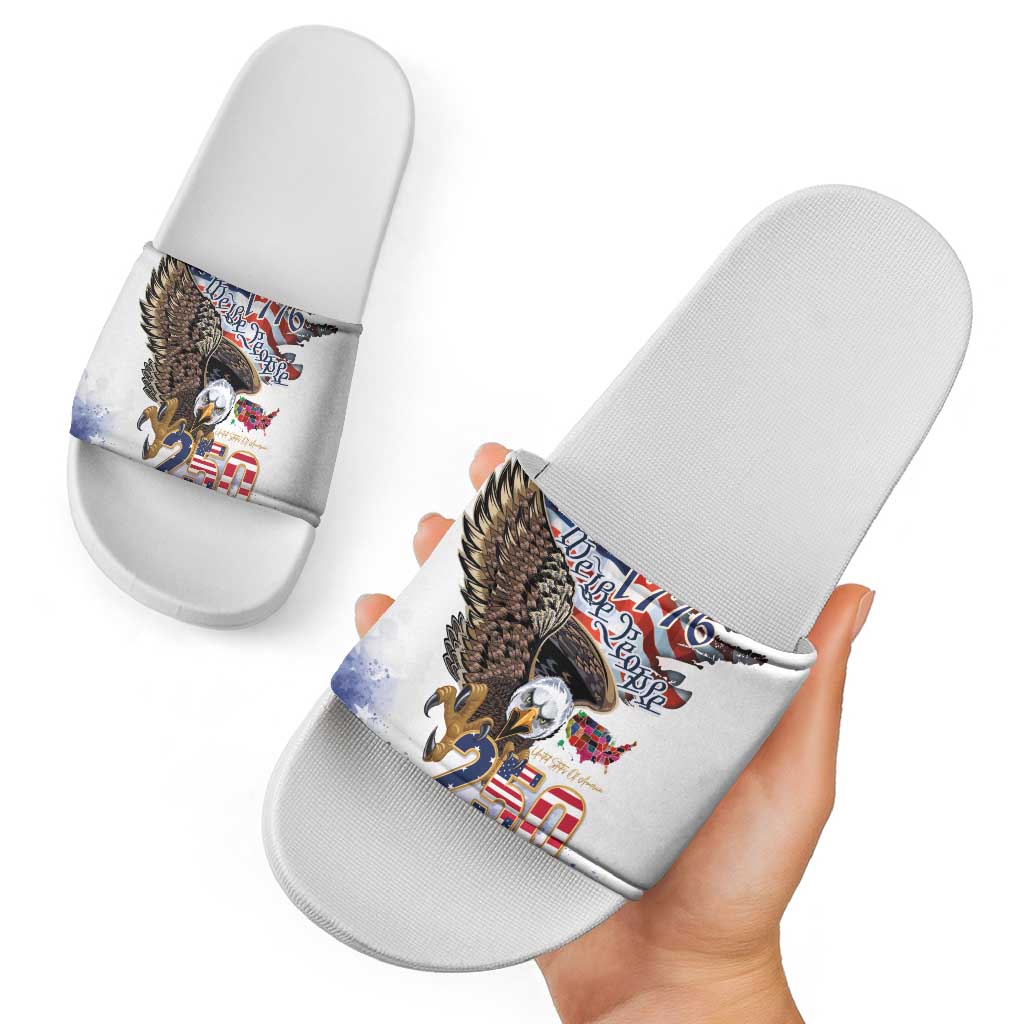 United States of America 250 Slide Sandals We The People 1776