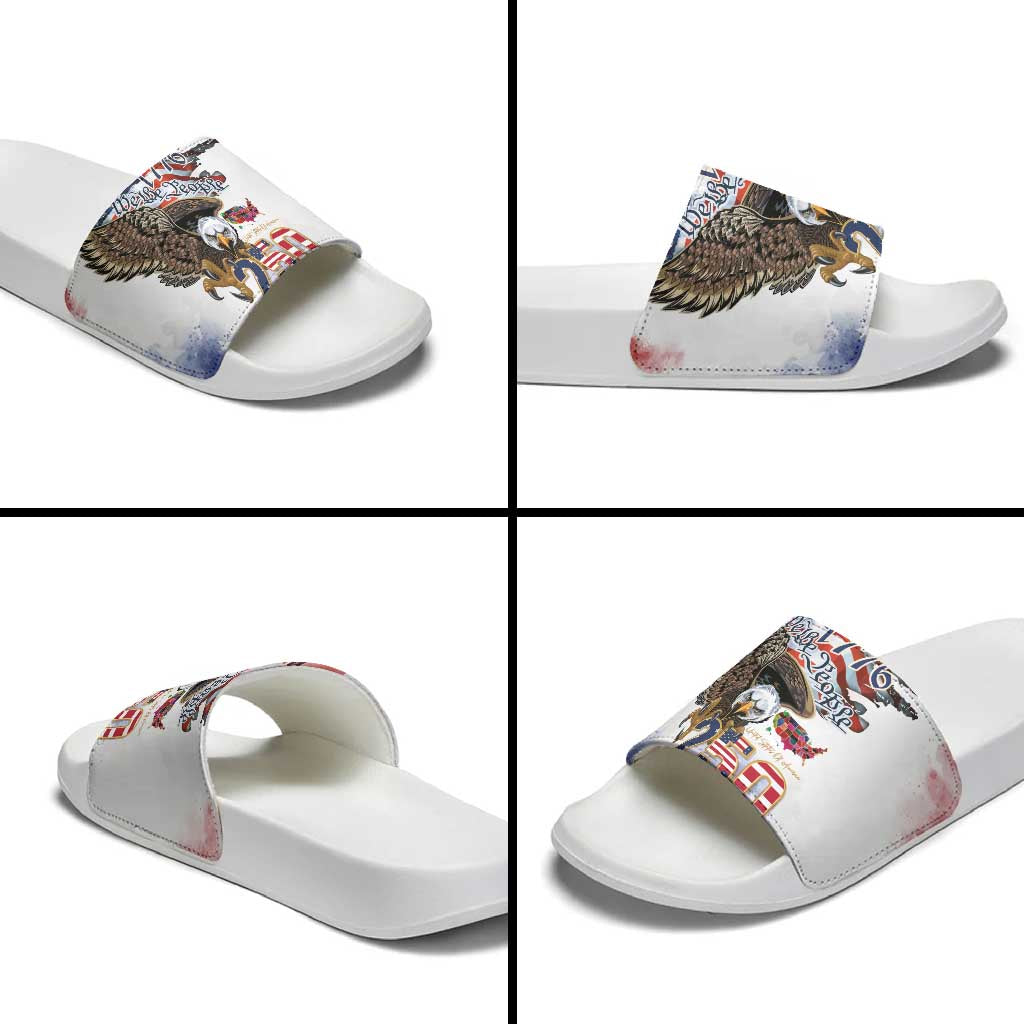 United States of America 250 Slide Sandals We The People 1776