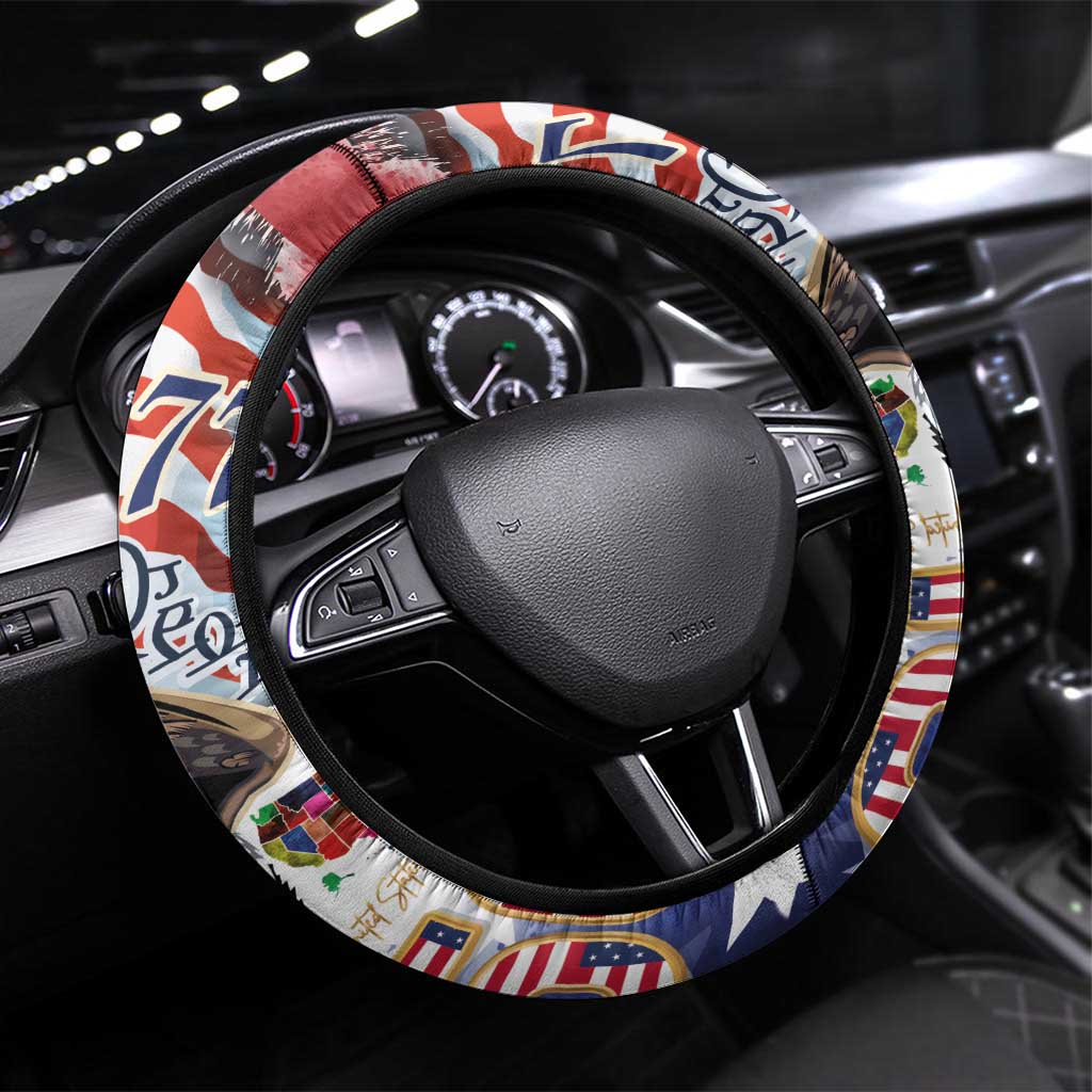 United States of America 250 Steering Wheel Cover We The People 1776
