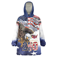 United States of America 250 Wearable Blanket Hoodie We The People 1776