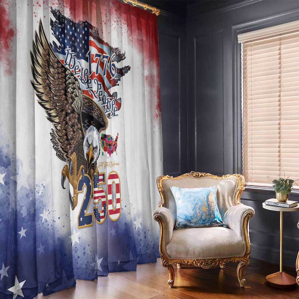 United States of America 250 Window Curtain We The People 1776