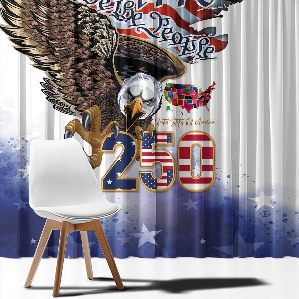 United States of America 250 Window Curtain We The People 1776