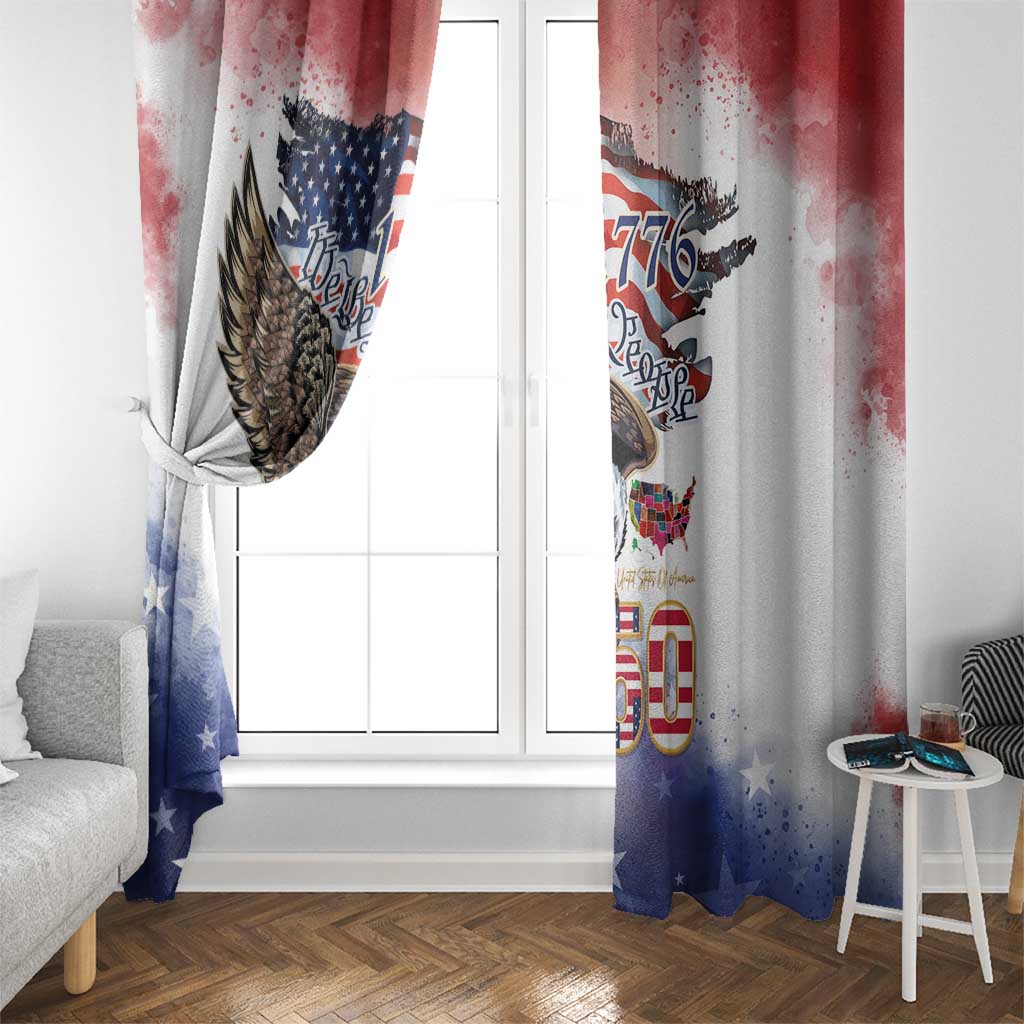 United States of America 250 Window Curtain We The People 1776