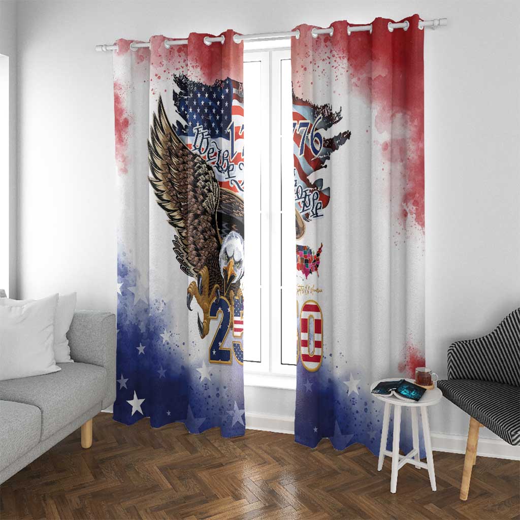 United States of America 250 Window Curtain We The People 1776