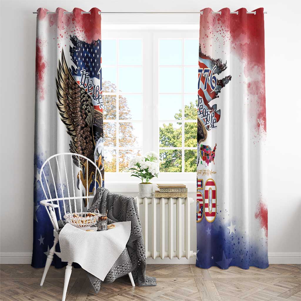 United States of America 250 Window Curtain We The People 1776