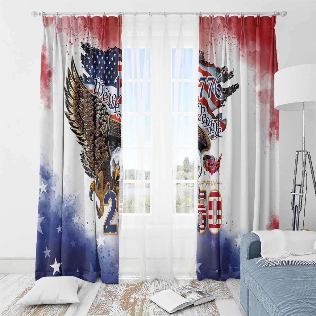 United States of America 250 Window Curtain We The People 1776