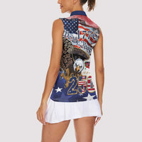 United States of America 250 Women Sleeveless Polo Shirt We The People 1776