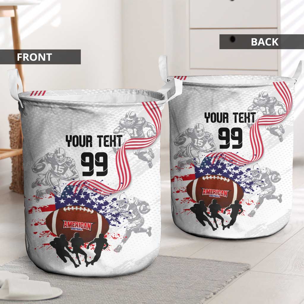 Custom American Football Laundry Basket Road to Glory