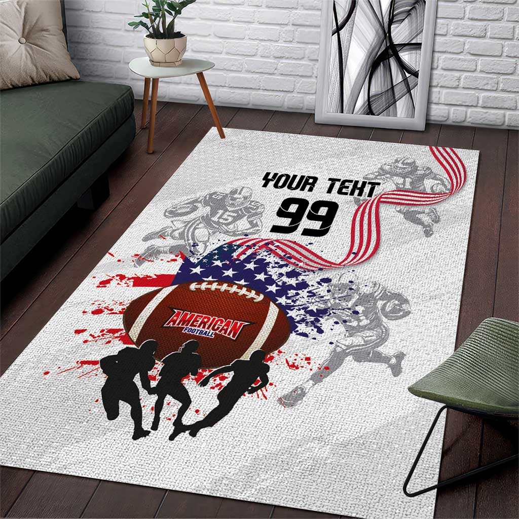 Custom American Football Area Rug Road to Glory