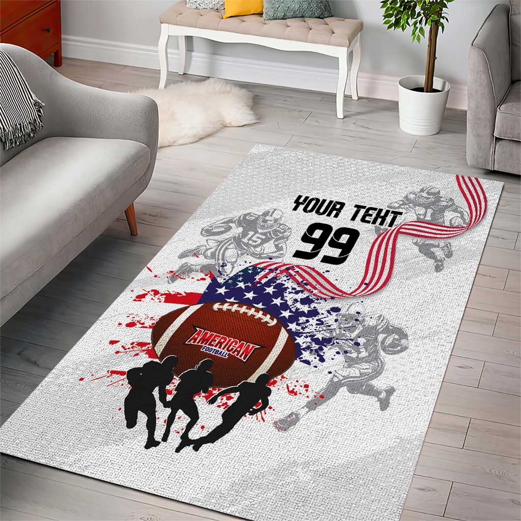 Custom American Football Area Rug Road to Glory