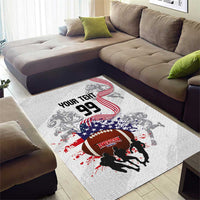Custom American Football Area Rug Road to Glory