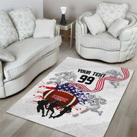 Custom American Football Area Rug Road to Glory