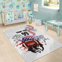 Custom American Football Area Rug Road to Glory