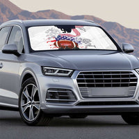 Custom American Football Auto Sun Shade Road to Glory