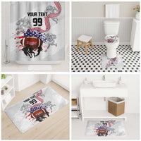 Custom American Football Bathroom Set Road to Glory