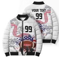 Custom American Football Bomber Puffer Jacket Road to Glory