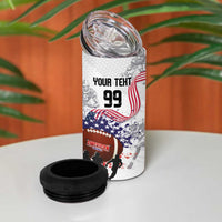 Custom American Football 4 in 1 Can Cooler Tumbler Road to Glory