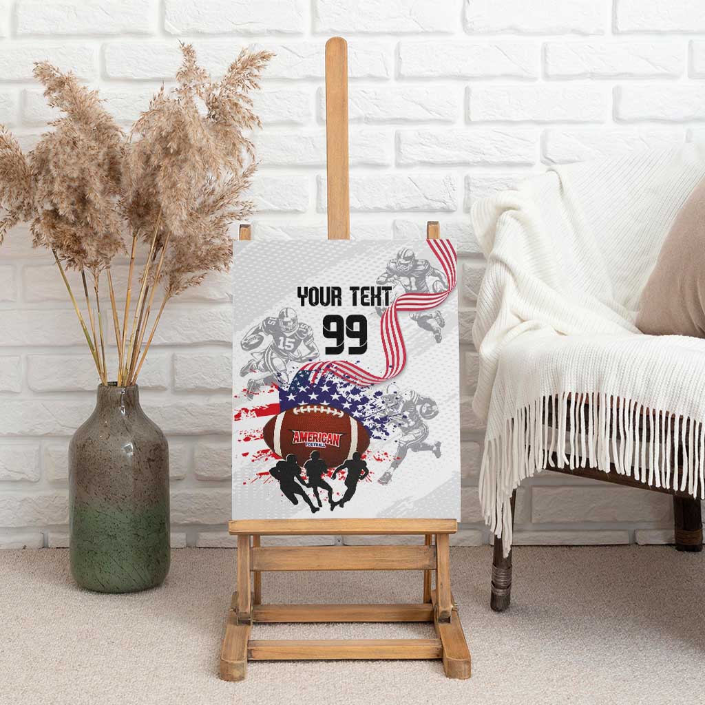 Custom American Football Canvas Wall Art Road to Glory