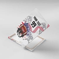 Custom American Football Canvas Wall Art Road to Glory