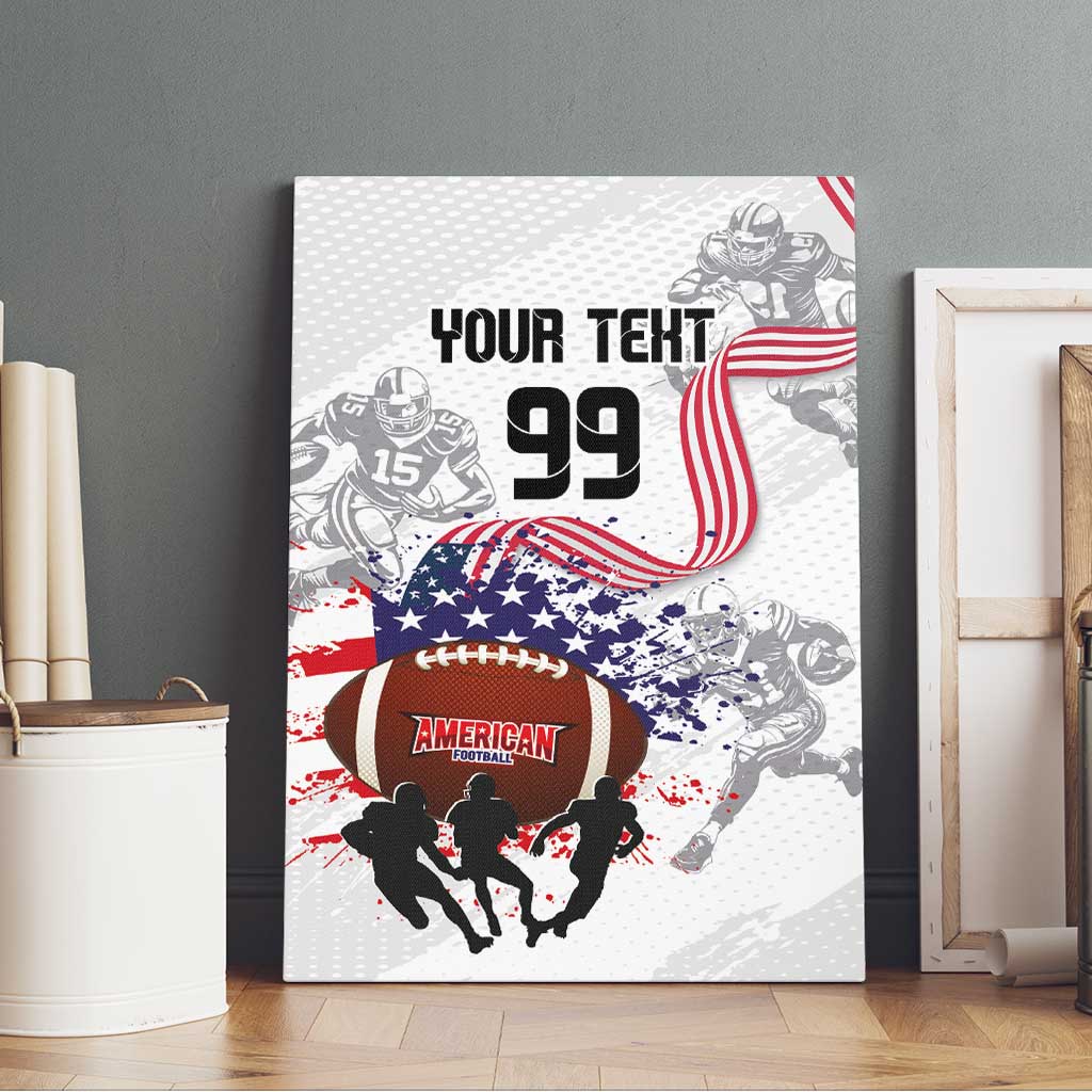 Custom American Football Canvas Wall Art Road to Glory