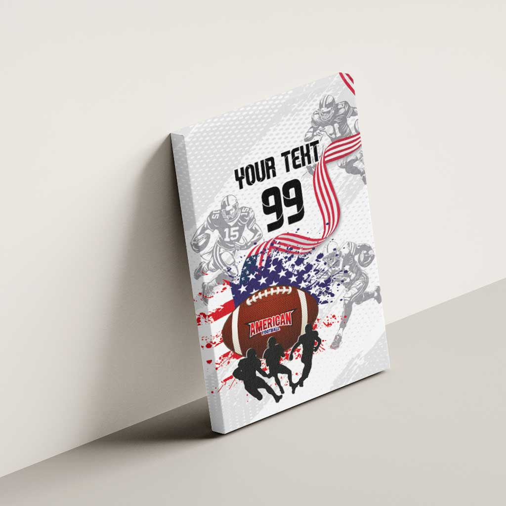 Custom American Football Canvas Wall Art Road to Glory