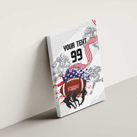 Custom American Football Canvas Wall Art Road to Glory