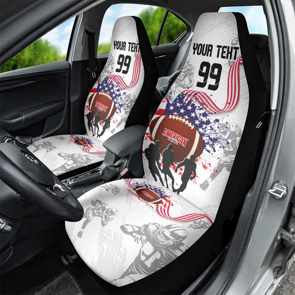Custom American Football Car Seat Cover Road to Glory