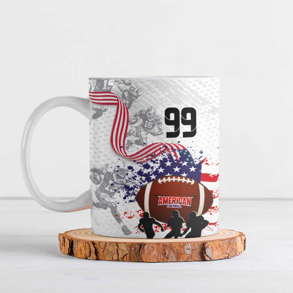 Custom American Football Ceramic Mug Road to Glory