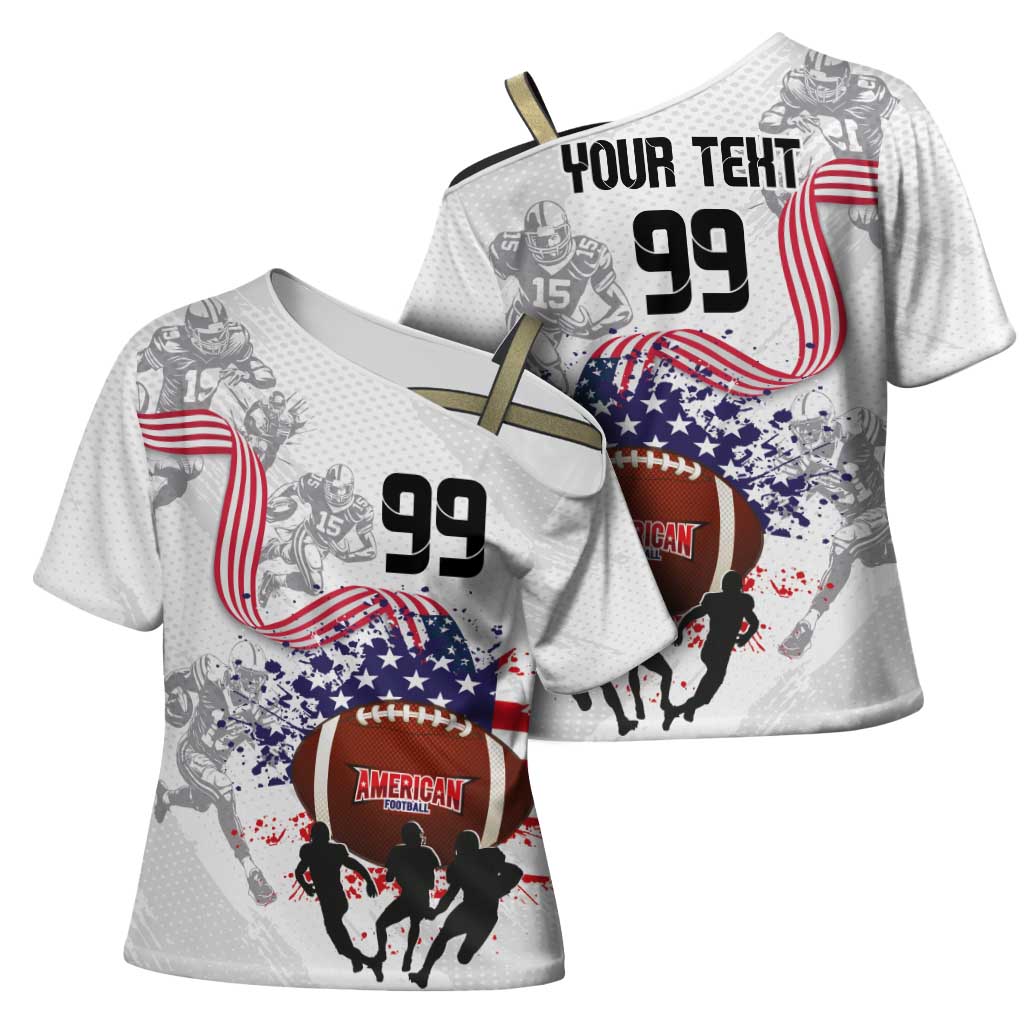 Custom American Football Cross Shoulder Shirt Road to Glory