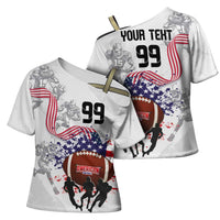 Custom American Football Cross Shoulder Shirt Road to Glory