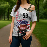 Custom American Football Cross Shoulder Shirt Road to Glory