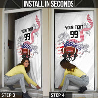 Custom American Football Door Cover Road to Glory