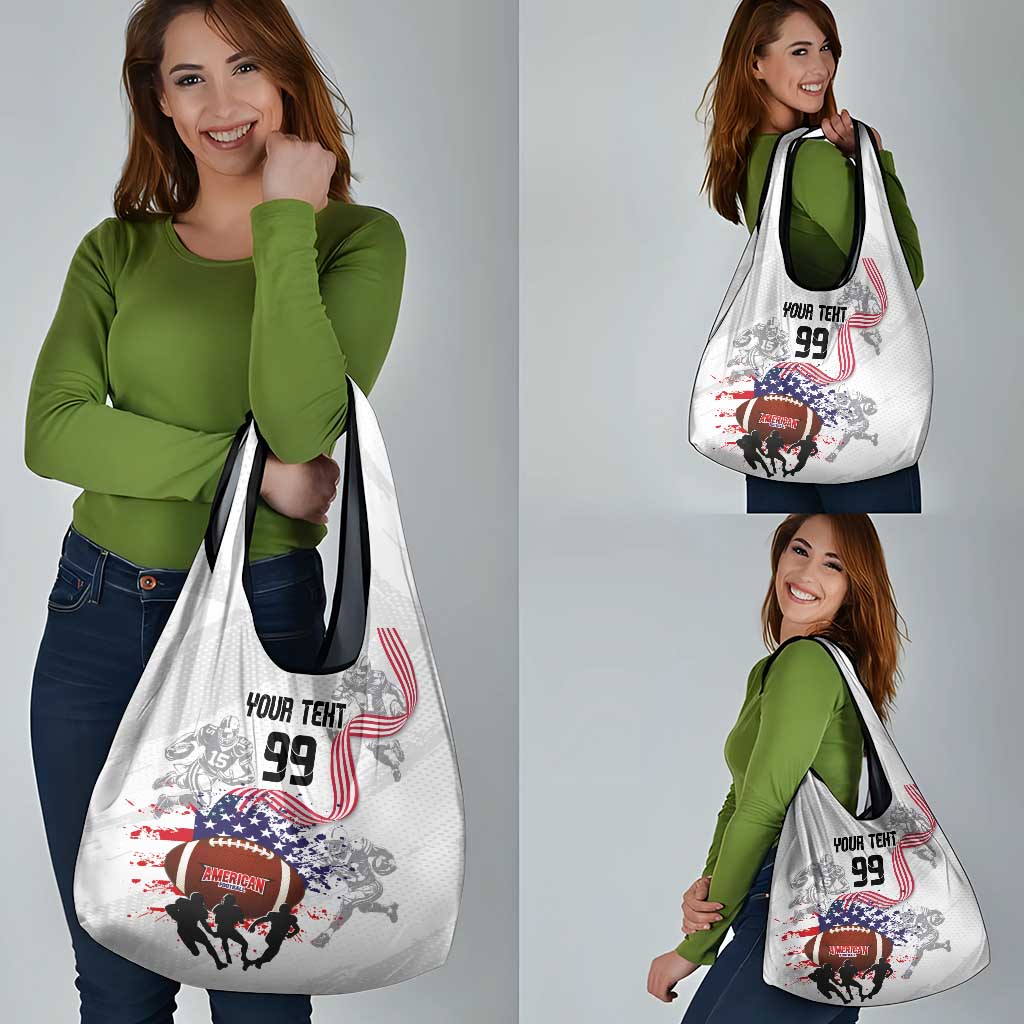 Custom American Football Grocery Bag Road to Glory