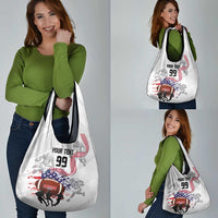 Custom American Football Grocery Bag Road to Glory