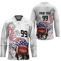 Custom American Football Hockey Jersey Road to Glory